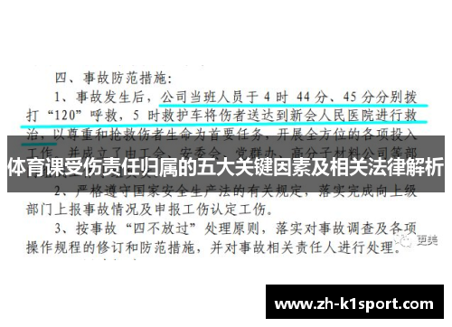 体育课受伤责任归属的五大关键因素及相关法律解析