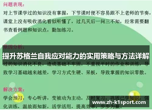 提升苏格兰自我应对能力的实用策略与方法详解